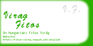 virag fitos business card